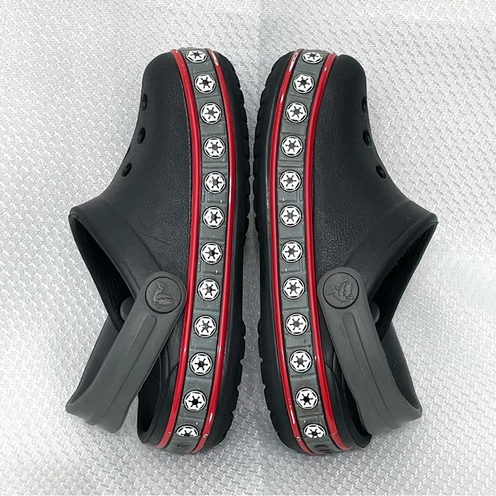 CROCS Kids Star Wars Empire Band Clogs Black/Red Sandals Shoes Infant size 6